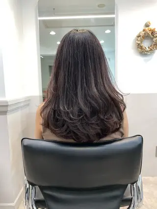 ロング 木下英治/ウルフ /レイヤー/銀座のヘアスタイル