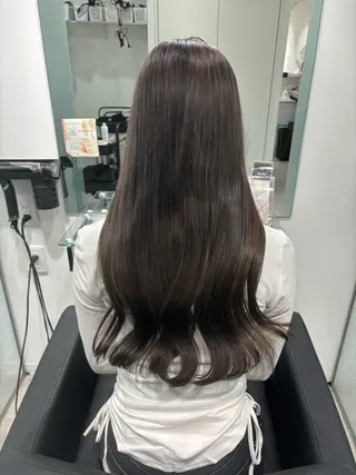 ロング ヘアアレンジ Yuzu️🫧/艶 ハイトーン/韓国ヘアのヘアスタイル