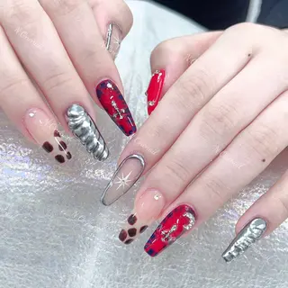 ネイル 長いだし/スカルプ/ パラシェルN.oneのネイルデザイン