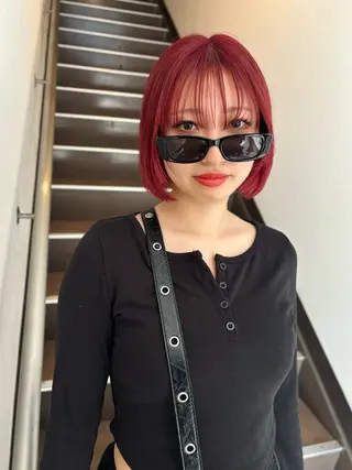 ショート カラー デザインパーマ 藤田和樹のヘアスタイル