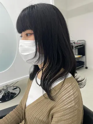 ミディアム カラー 冨木 雄斗のヘアスタイル