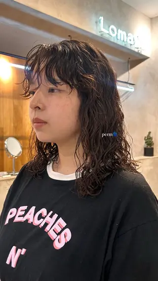 パーマ じゅわっと暖色カラー 🍊Moemiのヘアスタイル