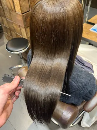 セミロング カラー MINX GINZA所属・メンズカット/ パーマ/安田憲哉のヘアスタイル