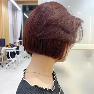 ショート カラー レイヤー専門家 ダブルカラー修のヘアスタイル