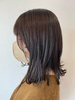 ミディアム カラー ボブ/髪質改善/ soiナカジママドリのヘアスタイル