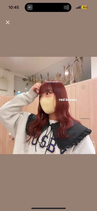 カラー もりやま りりかのヘアスタイル