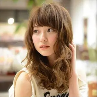 セミロング ロング カラー 竹嶌 健吾のヘアスタイル