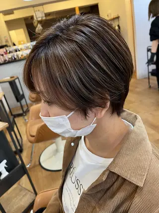 ショート カラー be’leef.ric 守口店所属・beleef守口店 reinaのヘアスタイル