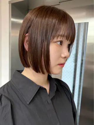 ショート カラー 🫐寒色系カラー 🫐ヤマナカリリカのヘアスタイル