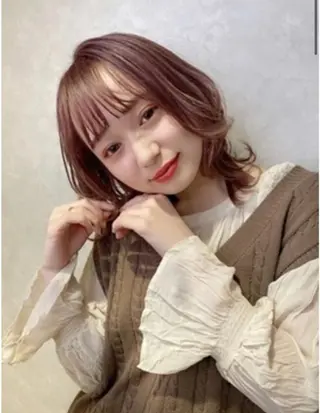 セミロング うる艶カラー🤍 SAKI🧸錦糸町のヘアスタイル