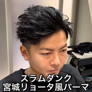 ショート パーマ メンズ EMANON池袋店所属・池袋メンズNo.1 増田リツヤのヘアスタイル