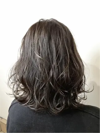 ミディアム ヘアアレンジ カラー 【髪質改善美容師】t occa茨木篠原健太のヘアスタイル