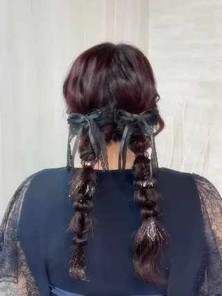 ヘアアレンジ 透明感 ハイトーン 🪽あんじぇ【池袋】のヘアスタイル