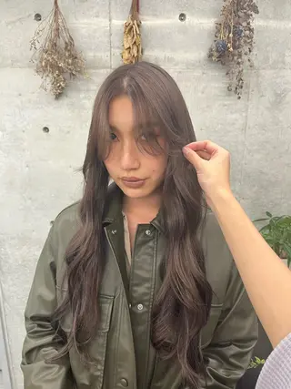 ロング カラー 縮毛矯正/ レイヤーカット/梅田のヘアスタイル