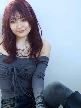 セミロング カラー 艶カラー YOSHIMURAのヘアスタイル