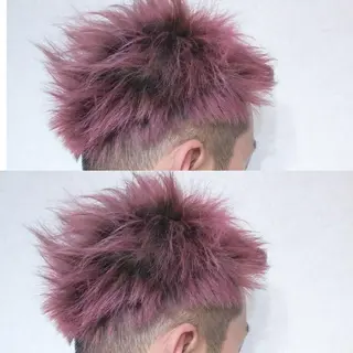 メンズ カラー JIL BLAN 京都所属・RU RIのヘアスタイル