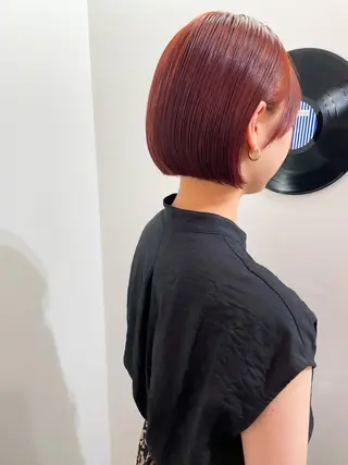 ミディアム カラー パーマ 💖美髪矯正💖 辻未侑のヘアスタイル