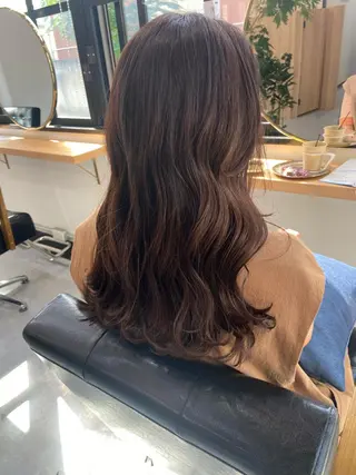 ロング カラー 田中 あやなのヘアスタイル