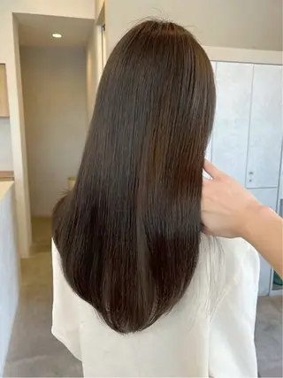 ロング カラー 🍒透明感カラー ストレート🍒moeのヘアスタイル