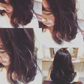 ミディアム カラー hair salon Ranun髪質改善のヘアスタイル