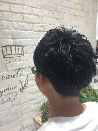 メンズ Kobayashi ハイライト/ショートのヘアスタイル