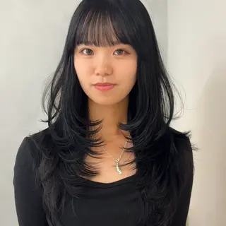 ロング カラー 💖韓国風💖 レイヤー/LISAのヘアスタイル