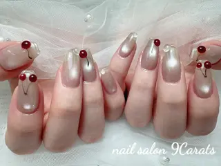 ネイル 💜ワンホンネイル ナインカラット💎のネイルデザイン