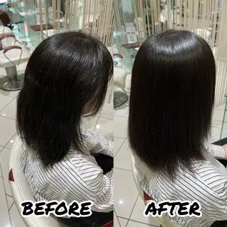 ミディアム 髪質改善美容師 鈴木のヘアスタイル