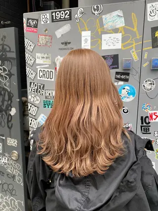 セミロング カラー 艶髪サラサラカラー 🌈前原健吾のヘアスタイル