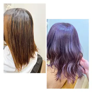 カラー Cuora by ganesha所属・荻野 栞のヘアスタイル