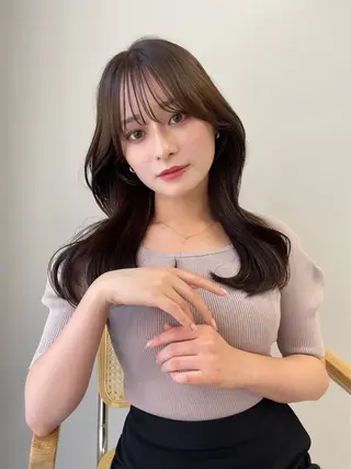 セミロング カラー COAPLUS立川所属・艶髪/透明感カラー /miyu🩰🎀のヘアスタイル