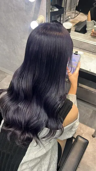 ロング カラー mimiiy梅田 中崎町ハイトーンのヘアスタイル