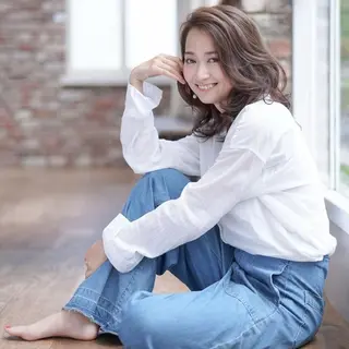 セミロング 植村 真優のヘアスタイル