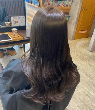 ロング カラー 艶カラー 藤澤さくらのマツエク・マツパデザイン