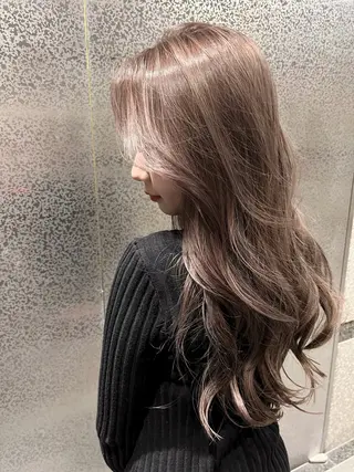 ロング カラー 尾崎隼大 レイヤー/韓国ヘアのヘアスタイル