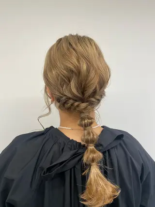 セミロング カラー ヘアアレンジ ボブ /ニュアンス/ satomi🧸💖のヘアスタイル