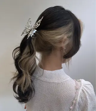 ロング カラー orgo所属・︎︎☁🧺チヒロ モデル募集🧺︎︎☁のヘアスタイル