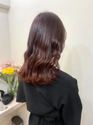 セミロング カラー 神戸ボブ✂️ ioe三宮/田 伸佳のヘアスタイル