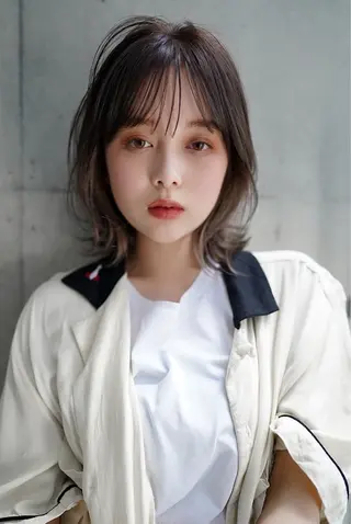 ミディアム カラー MISAKI🪐 💫のヘアスタイル