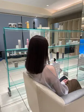 カラー ブラウン艶カラー / mizuki🎀のヘアスタイル