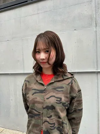 ミディアム カラー ヘアアレンジ Inity／ Nina✩.*˚のヘアスタイル