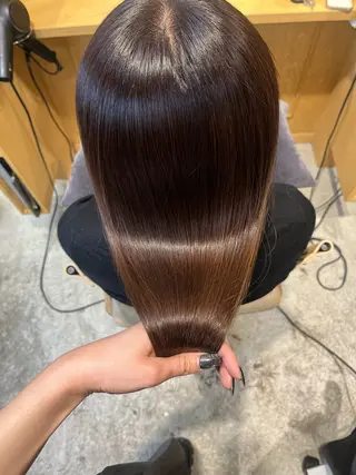 ミディアム 🧸髪質改善/ 艶カラー/成田ありさのヘアスタイル