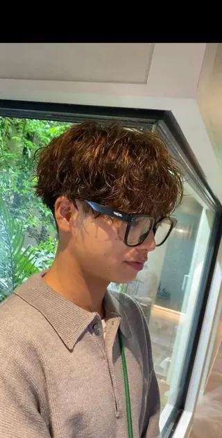 ショート カラー パーマ メンズ BOSHU HAIR所属・【メンズ特化】 茅野　洋介のヘアスタイル