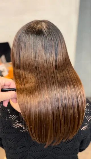 セミロング 🍎縮毛矯正特化🍎 にしごおりのヘアスタイル