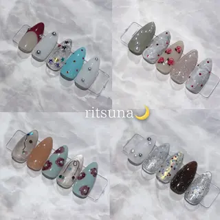 ネイル ritsuna🌙 nail堺筋本町のネイルデザイン