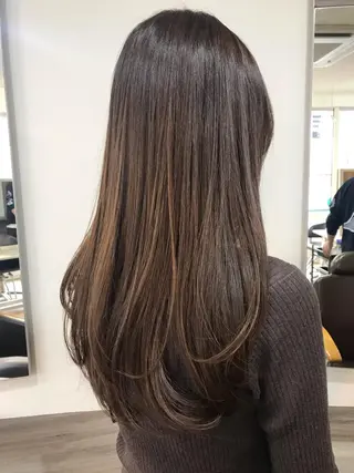 セミロング カラー ヘアアレンジ メンズ ナガミネアリサ/ 学芸大学/海外ヘアのヘアスタイル