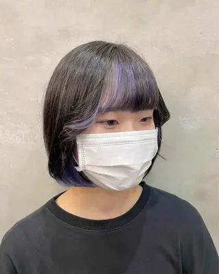 ショート カラー ヘアアレンジ 【ピンク/韓国ヘア/ ヘアセット】亜海のヘアスタイル