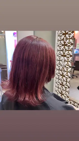 ミディアム カラー ekolu所属・髪質改善･縮毛矯正 特化･ユウシンのヘアスタイル