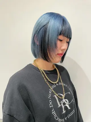 ミディアム GO TODAY SHAiRE SALON 原宿本店所属・REINA/ブリーチ /ハイトーン/原宿のヘアスタイル