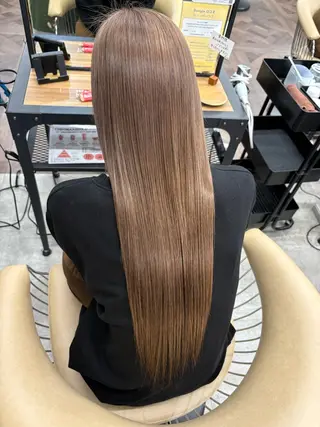 ロング sand clear横浜本店所属・似合わせレイヤー🌟 巻ける縮毛矯正みつきのヘアスタイル